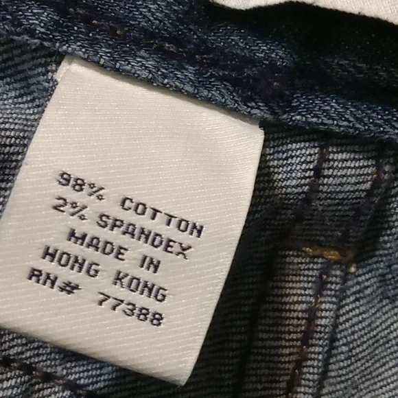 Madewell Dark Blue Straight Leg Jeans - Picture 7 of 8